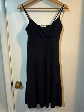 chinese dress ladies Esprit black linen mini dress